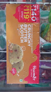 Crunchy Butter Scotch Ice Cream