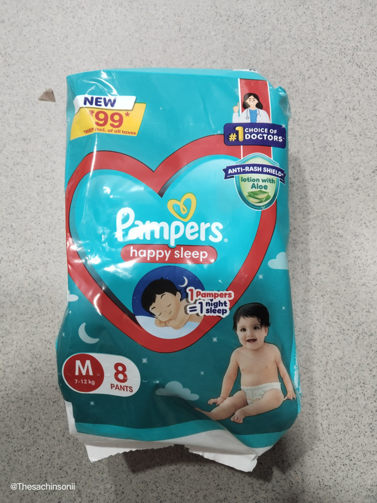 Pampers ( Happy Sleep)  SIZE-L,S,M