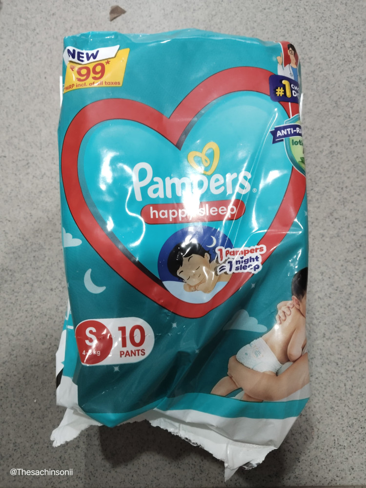 Pampers ( Happy Sleep)  SIZE-L,S,M